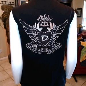 Daily S Black 'Our Heart Beat Fo Golf' Vest